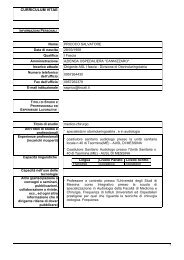 curriculum vitae - Azienda Ospedaliera Cannizzaro - Catania