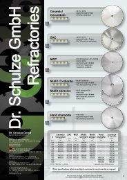 Mullit Cordierite Ceramic - Dr. Schulze GmbH