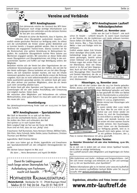 Lopautal Nachrichten 01/2011 - Amelinghausen