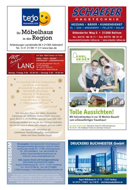 Lopautal Nachrichten 01/2011 - Amelinghausen