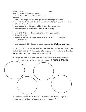 pdf: coacervate lab answers