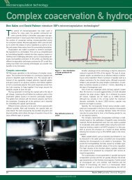 Complex coacervation & hydrogel e