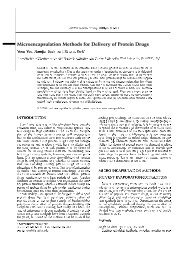 Microencapsulation Methods for Delivery of Protein Drugs