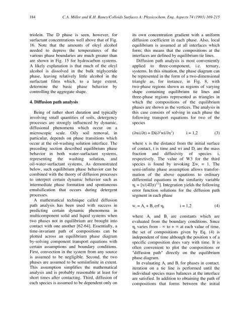 Solubilization-emulsification mechanisms of detergency