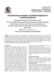 Poly Electrolyte Complex of Chitosan Alginate for Local Drug Delivery