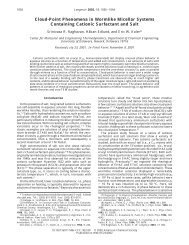 Cloud-Point Phenomena in Wormlike Micellar Systems Containing ...