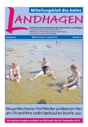 Mitteilungsblatt des Amtes - Amt Landhagen