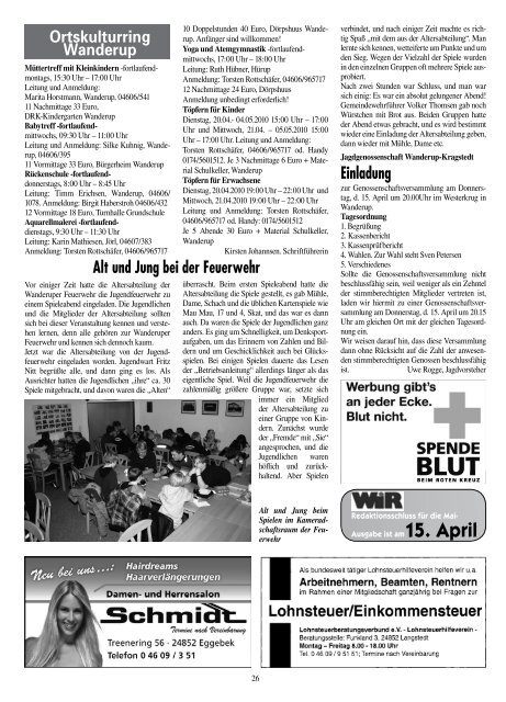 Nr. 4 · April 2010 · 38. Jahrgang Informationsblatt des ... - Amt Eggebek