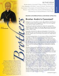 Brother André Is Canonized! - Brothers of Holy Cross