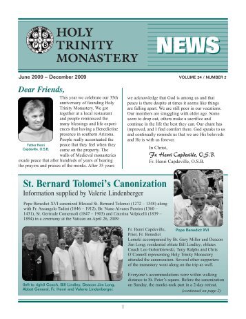 Holy Trinity News - Holy Trinity Monastery