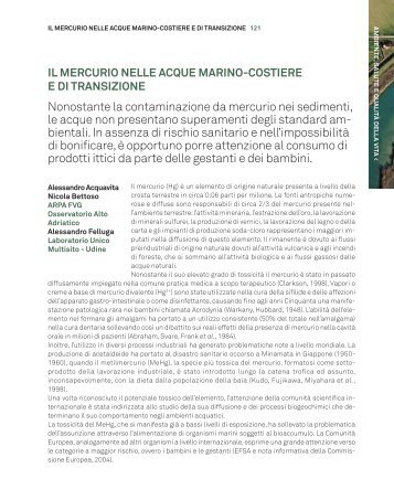 Il mercurio nelle acque marino-costiere e di transizione - Arpa