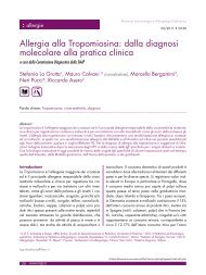 Allergia alla Tropomiosina: dalla diagnosi molecolare alla ... - RIAP