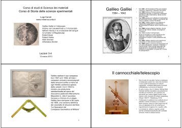 Galileo Galilei Il cannocchiale/telescopio - Minerva