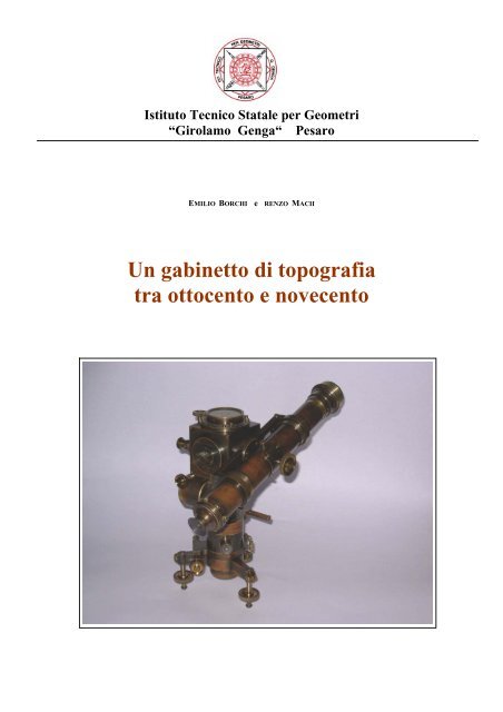 Catalogo strumenti storici.pdf - Istituto Tecnico per Geometri ...