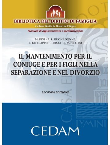 Il mantenimento per il coniuge e per i figli nella separazione e nel ...