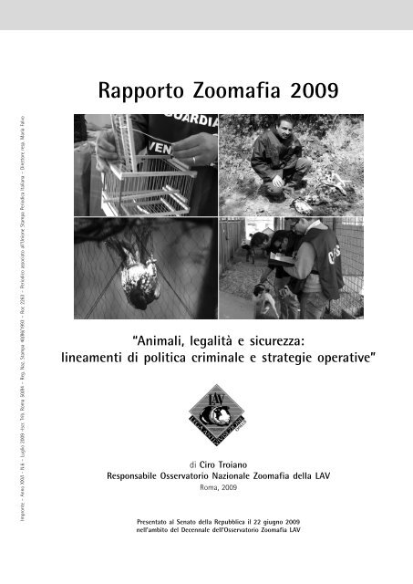 Rapporto Zoomafia 2009 - Lav