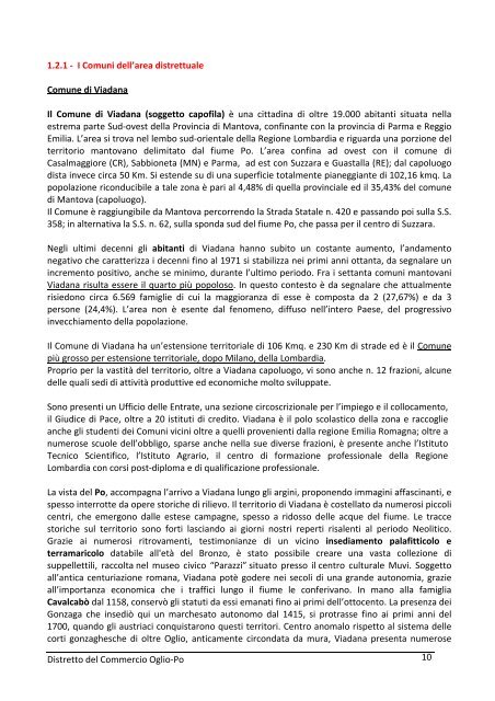 Regione Lombardia “Distretto del Commercio Oglio-Po” - IReR