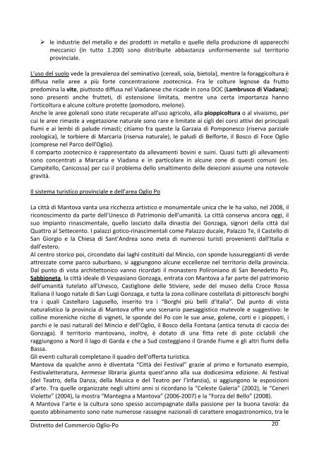 Regione Lombardia “Distretto del Commercio Oglio-Po” - IReR