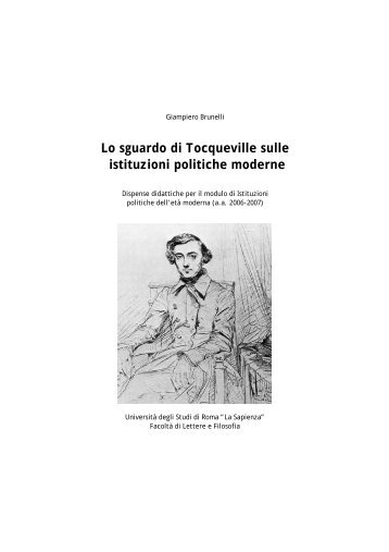 Lo sguardo di Tocqueville sulle istituzioni politiche moderne