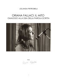 ORIANA FALLACI: IL MITO - Libreria Cristina Pietrobelli