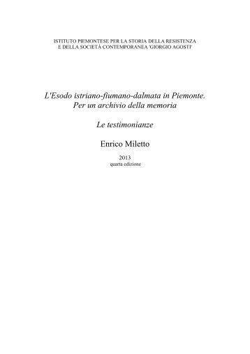 delle interviste - Istituto piemontese per la storia della Resistenza e ...