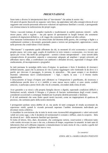 Fascicolo, Edda Arca e Maria Grazia Pozzato - Utem.it