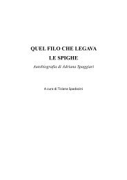 quel filo che legava le spighe - Associazione di Genitori Un sasso ...