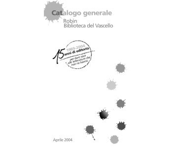 Catalogo generale - Robin Edizioni