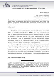 AUTOINCRIMINACION EN EL DERECHO PENAL TRIBUTARIO ...