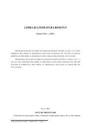 Plan cadru pentru învăţământul primar, clasa pregătitoare şi clasele ...