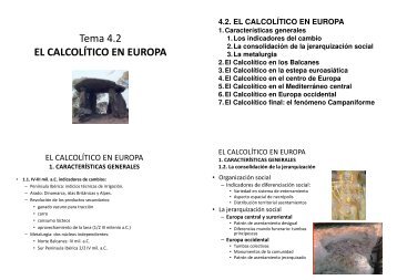 4.2. el calcolítico en europa - RUA