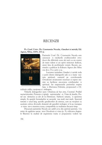RECENZII - Revista Teologica