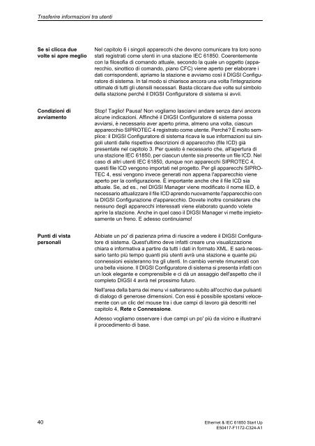 Ethernet & IEC 61850 Start Up - SIPROTEC