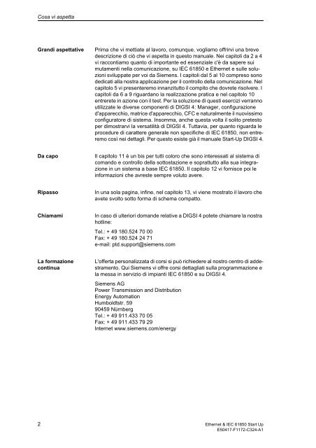 Ethernet & IEC 61850 Start Up - SIPROTEC