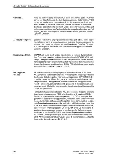 Ethernet & IEC 61850 Start Up - SIPROTEC