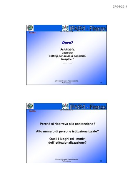 Slide Contenzione - Oipat.org