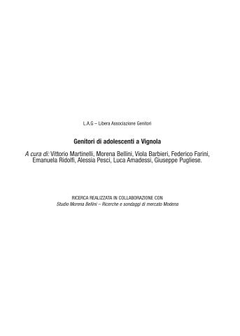 Genitori di adolescenti a Vignola.pdf - LAG Vignola