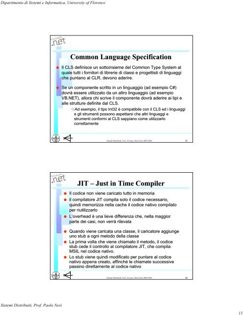 JIT - Dipartimento di Sistemi e Informatica