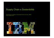 Brioschi Supply Chain e Sostenibilità IBM