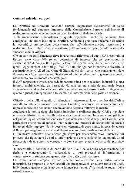 Il valore della partecipazione a cura del Dipartimento ... - Uil