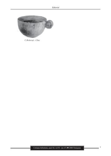 Revista Coloana Infinitului nr. 67 - Brancusi