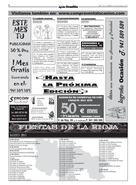 nº 1007-1008 del 15 al 28 de Mayo de 2013 - Periódico Logroño ...