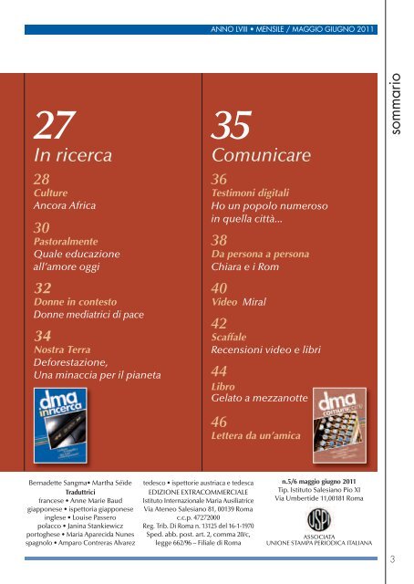 Scarica la rivista - Figlie di Maria Ausiliatrice