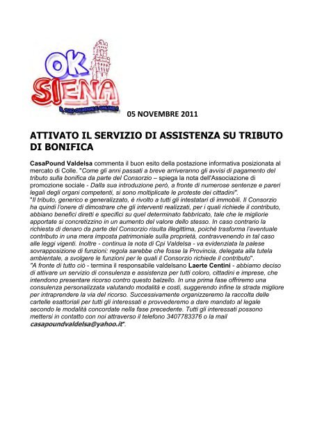 Scarica - Consorzio di Bonifica – Toscana Centrale