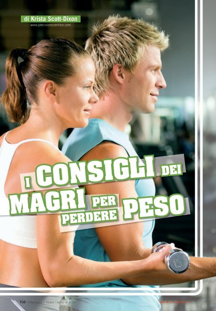 I consigli dei magri per perdere peso (PDF) - Olympian's News