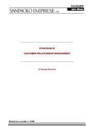 strategie di customer relationship management - Intesa Sanpaolo.