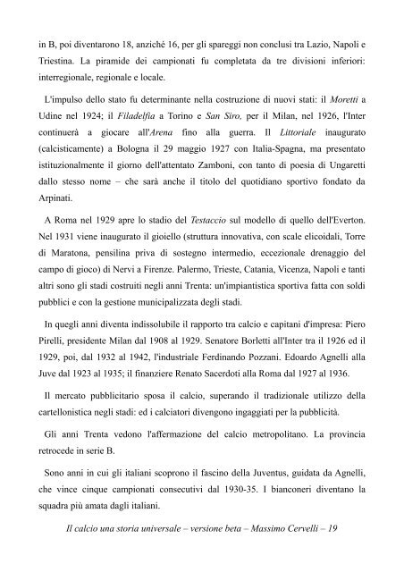 Il calcio una storia universale - Violagol