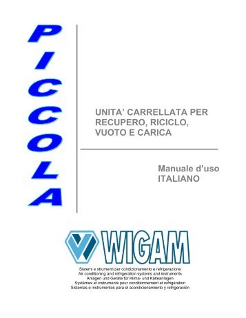 PICCOLA - Manuale istruzioni.pdf - Wigam