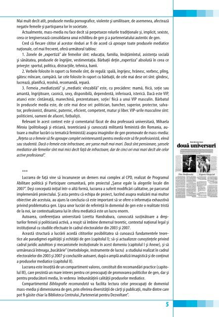 Gen si mass media.pdf - Centrul "Parteneriat pentru Dezvoltare"