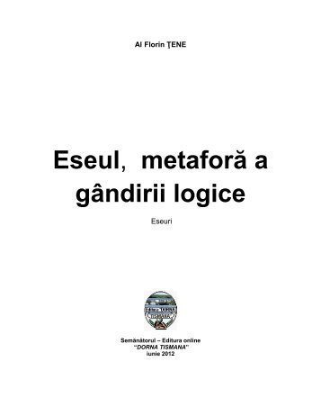 Eseul, metaforă a gândirii logice